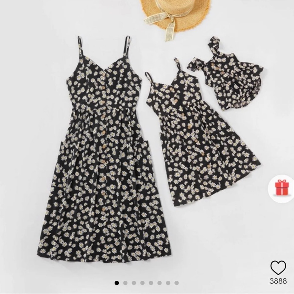 Mommy and me matching dress and romper (2 items)